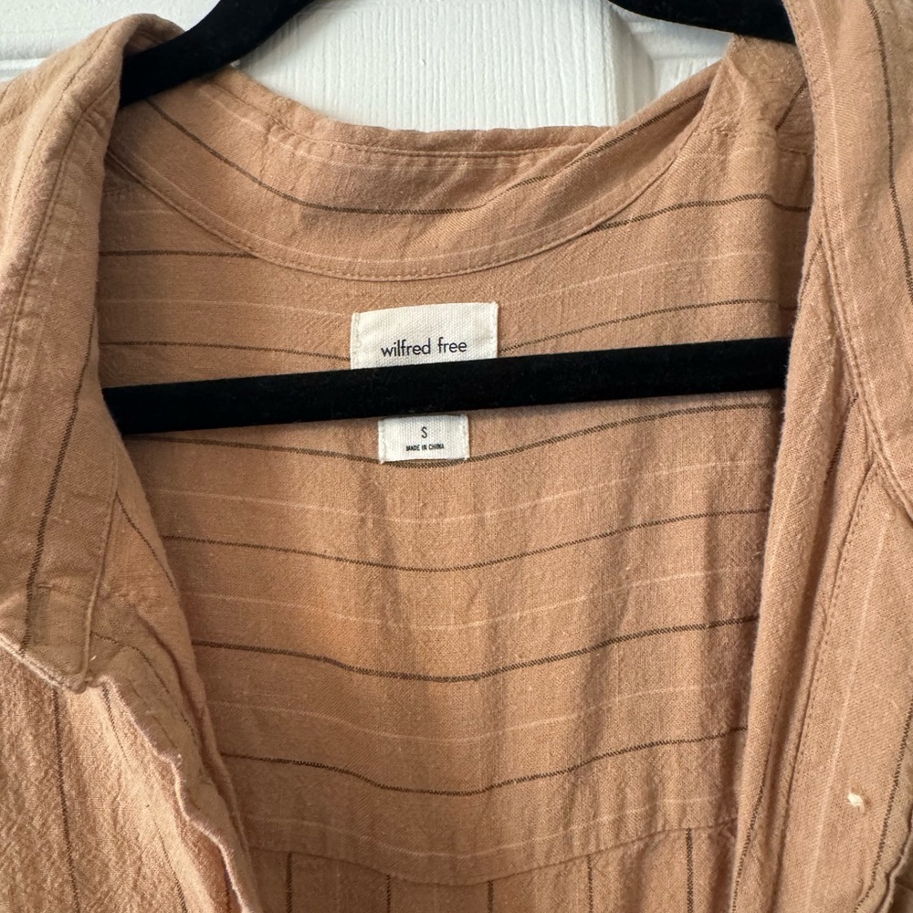 Wilfred Light Brown Button-Down Shirt - Picture 4 of 4